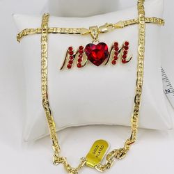 Para mamà oró laminado 14k/for mom GOLD PLATED 14k chain 20 inches