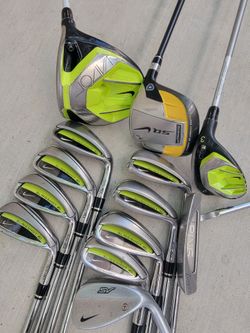 Nike Vapor & Slingshot 4D Golf Club Set Right Handed W/Nike Stand Bag.
