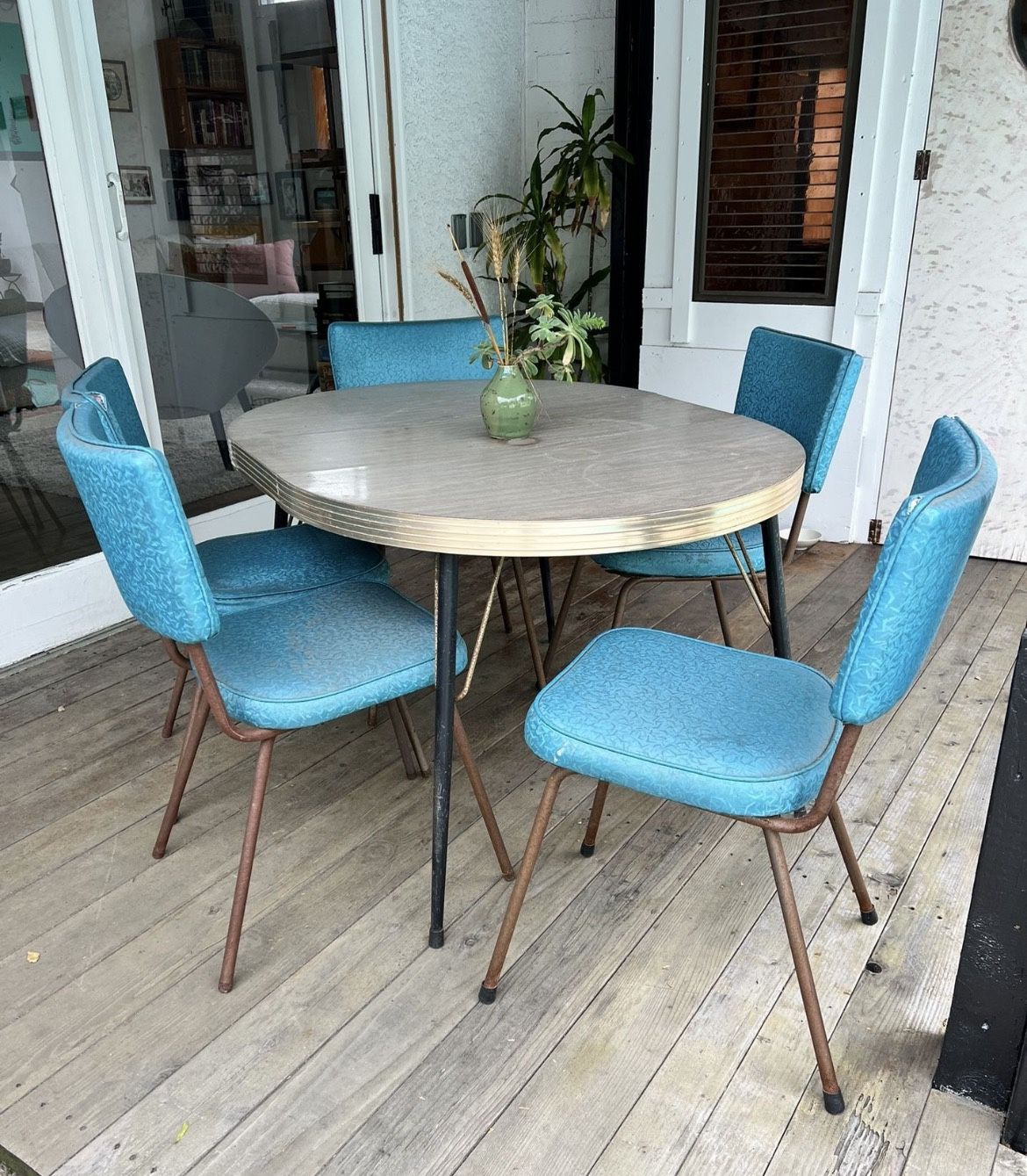 MCM Table And Chairs Set - Indoor/Outdoor