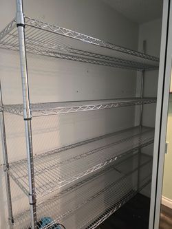 Steel shelves