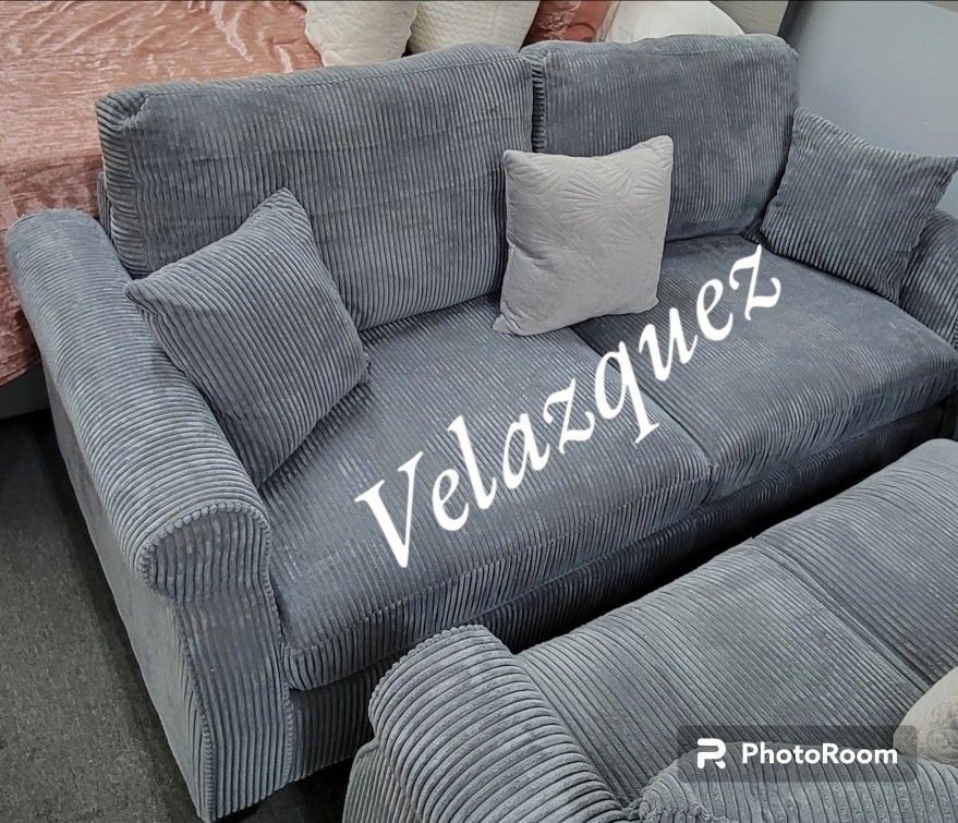 
✅️"Sofa & Loveseat-Dark Gray"
