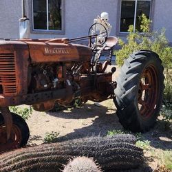 Farmall Tractor Yard Art