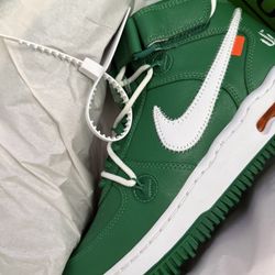 Off White Green Air Force 1 Brand New 