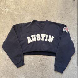 Hard Rock Cafe Austin Cropped Sweatshirt