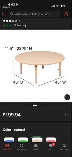 School table & chairs