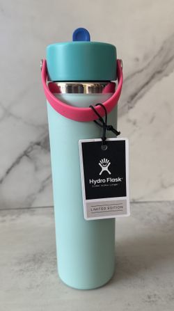 Hydro Flask 24oz Wide Mouth Flex Straw Water Bottle Polar Plunge Limited Edition
