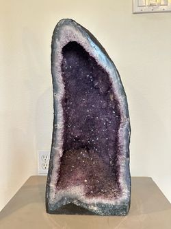 Purple amethyst geode cathedral crystal 68lb