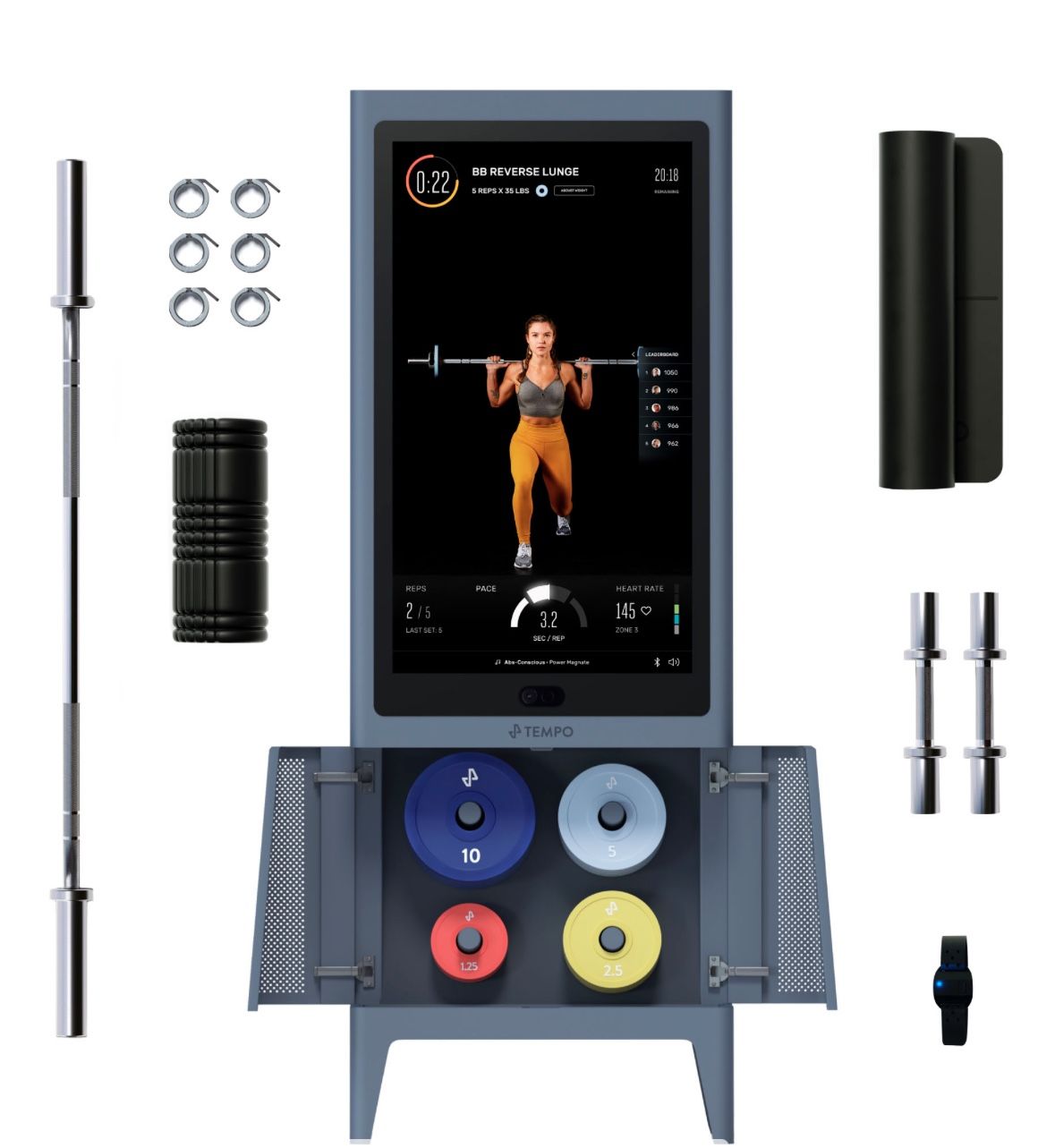 Tempo Smart Gym + Full Weight Set – $1200+ Value – Moving Sale $750