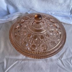 Pink Glass Candy Dish 