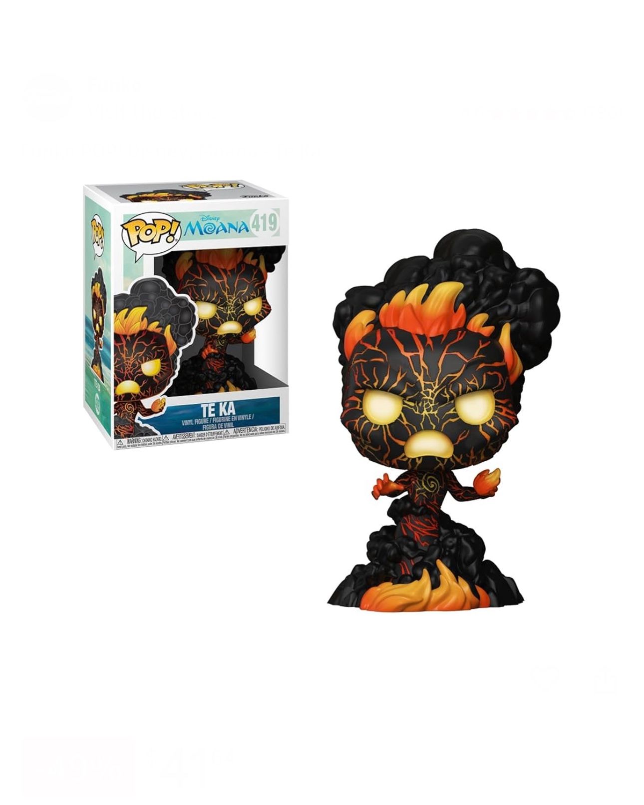 Funko Pop! Disney Moana “Te Ka” #419, New With Clear Protector, Perfect Condition!!