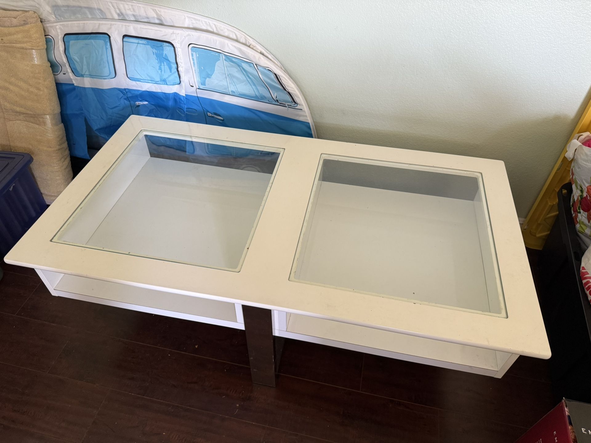 Glass Top Coffee Table 