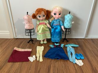 Disney Frozen Animators Collection Deluxe Doll Gift Set Anna Elsa 1st Edition