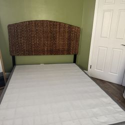 Queen Bed Frame, headboard, & Box Spring