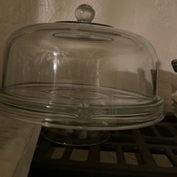 Glass Cake Container