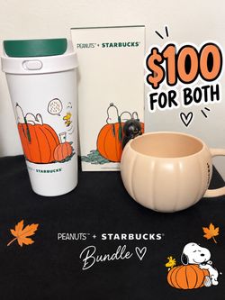 Starbucks x Peanuts Halloween Bundle Tumbler and Mug