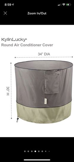 Brand-new!!! Air Conditioner Cover for Outside Units - AC Covers Fits up to 34 x 30 inches (Round) Thumbnail