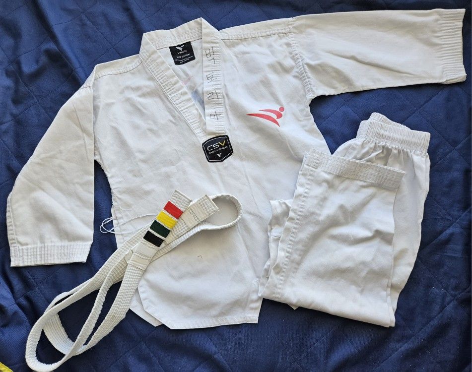 Taekwondo And Other Martial Arts Uniform. Good For Halloween Costume.