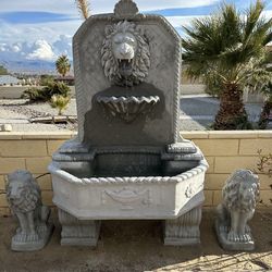 New Fountain With 2 Deers Made Out Of Cement 