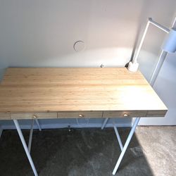 IKEA Desk With Lamp and a USB Port