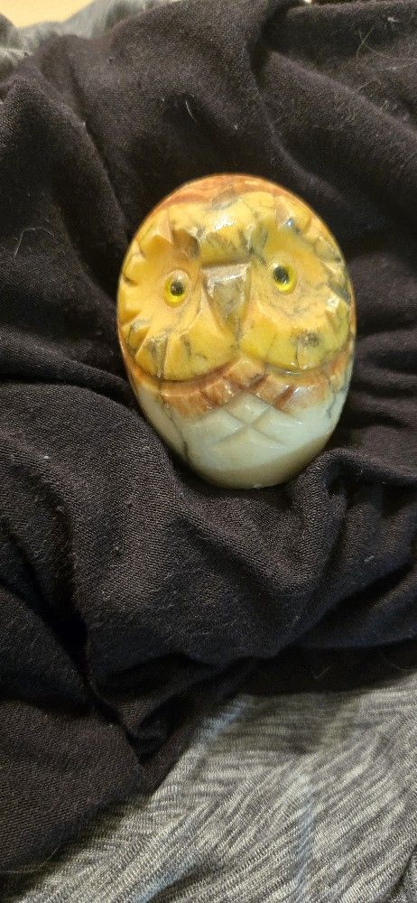 Vintage Alabaster Owl