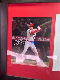 Shohei Ohtani signed autograph photo