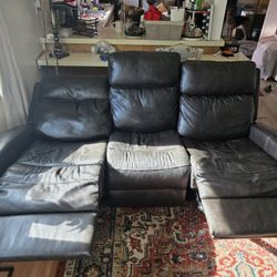 Leather Electric Reclining Couch