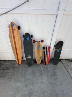 Selling my skate boards collection set of 5 boards