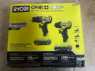 Ryobi 18V Drill  and Impact Driver Kit
