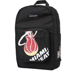 Brand New Mitchell And Ness Miami Heat Backpack 