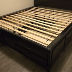 California King Bed Frame With Drawers AND Dresser With Mirror