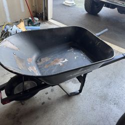 Husky Metal Wheel Barrel 