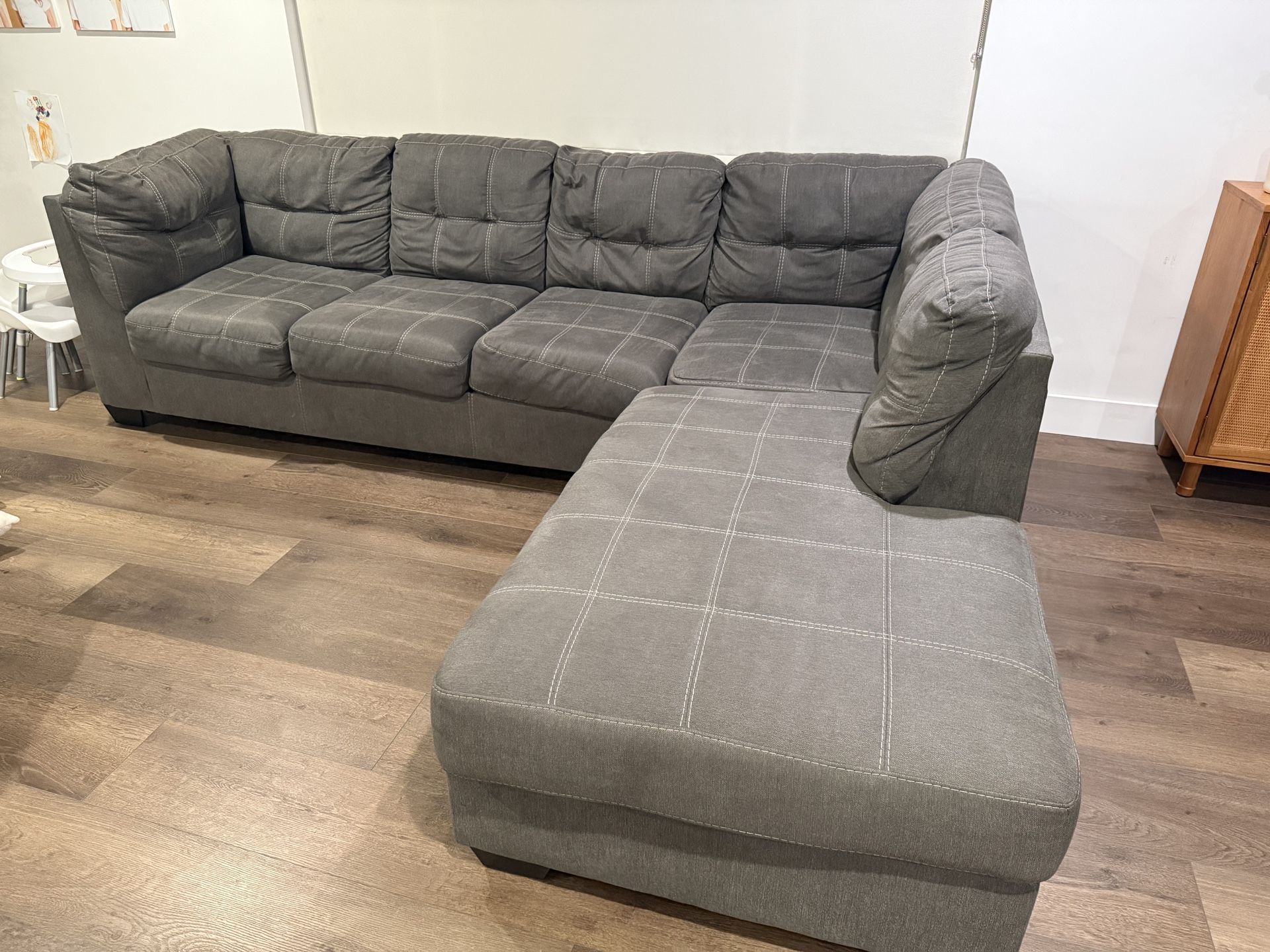 Grey L Shape Couch