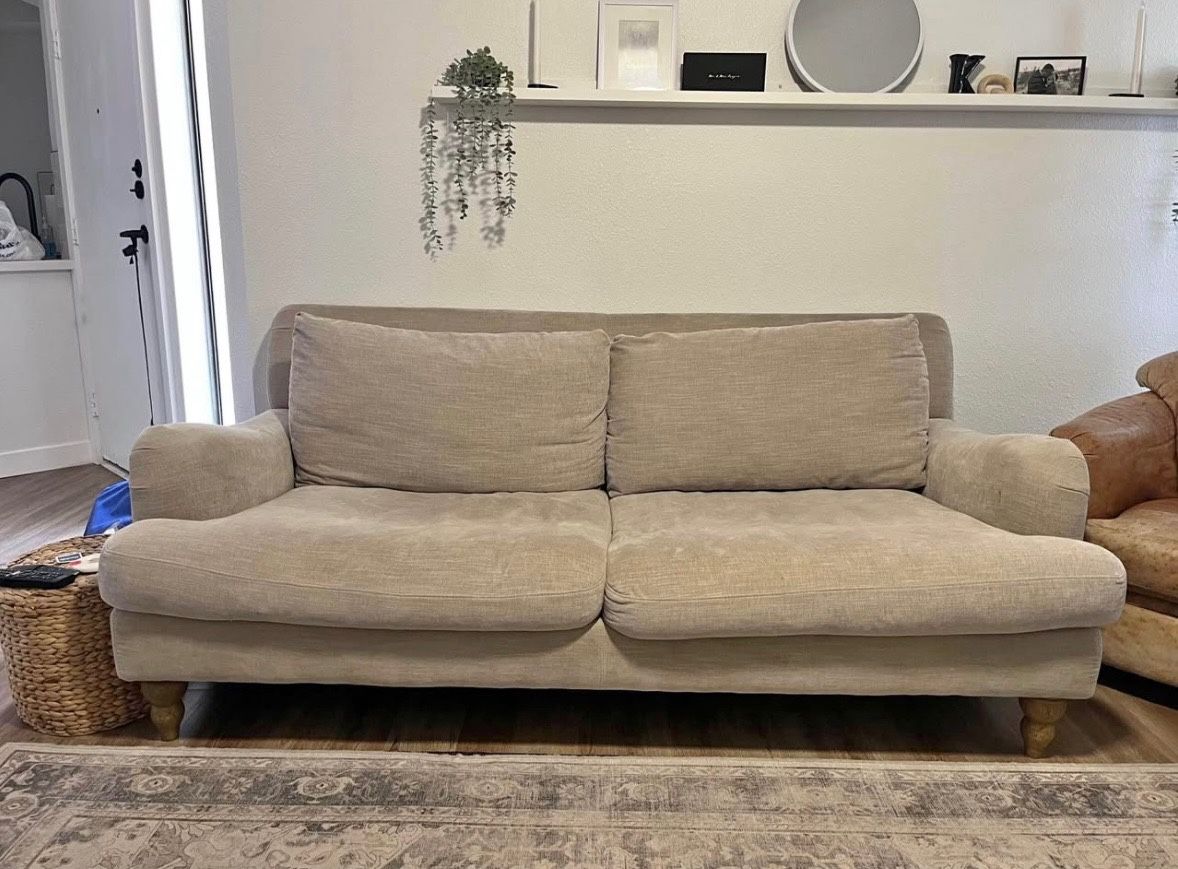 Beige Couch/Sofa Fabric/Cloth
