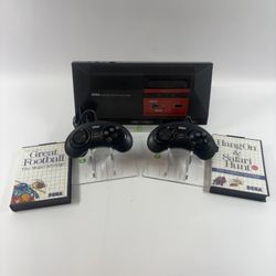 Sega Master System Video Game Console Black 3000 + Extras!