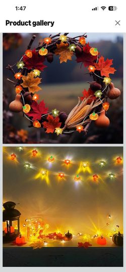 Fall Decor lights outdoor harvest decoration