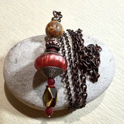 Tibetan Tribal Pendant Necklace $18