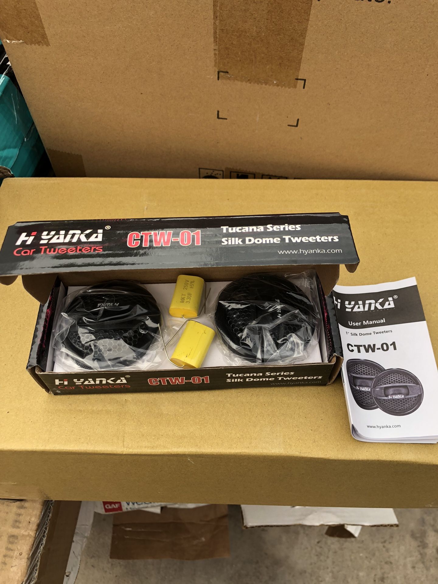 Retail $89.89) H Yanka Ctw 01 Tucana Car Tweeters for Car Audio, 180 Watt