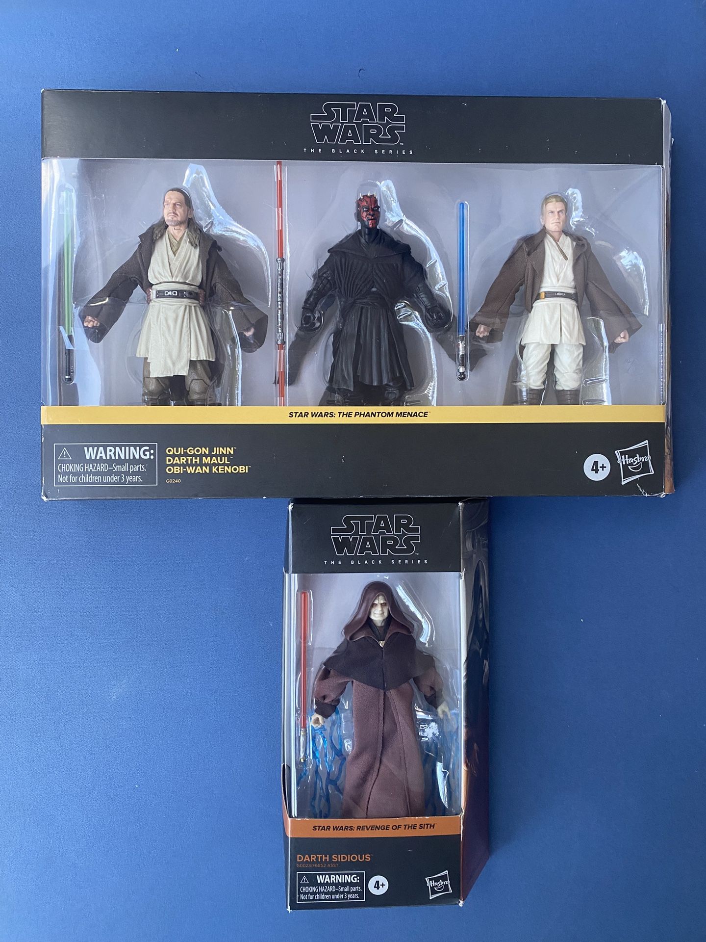 Star Wars: Black Series Exclusive Obi-Van Kenobi;Qui-Gon Jinn;Darth Maul And Darth Sidious