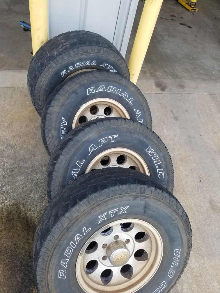 16x10 6 lug chevy/toyota bullet holes