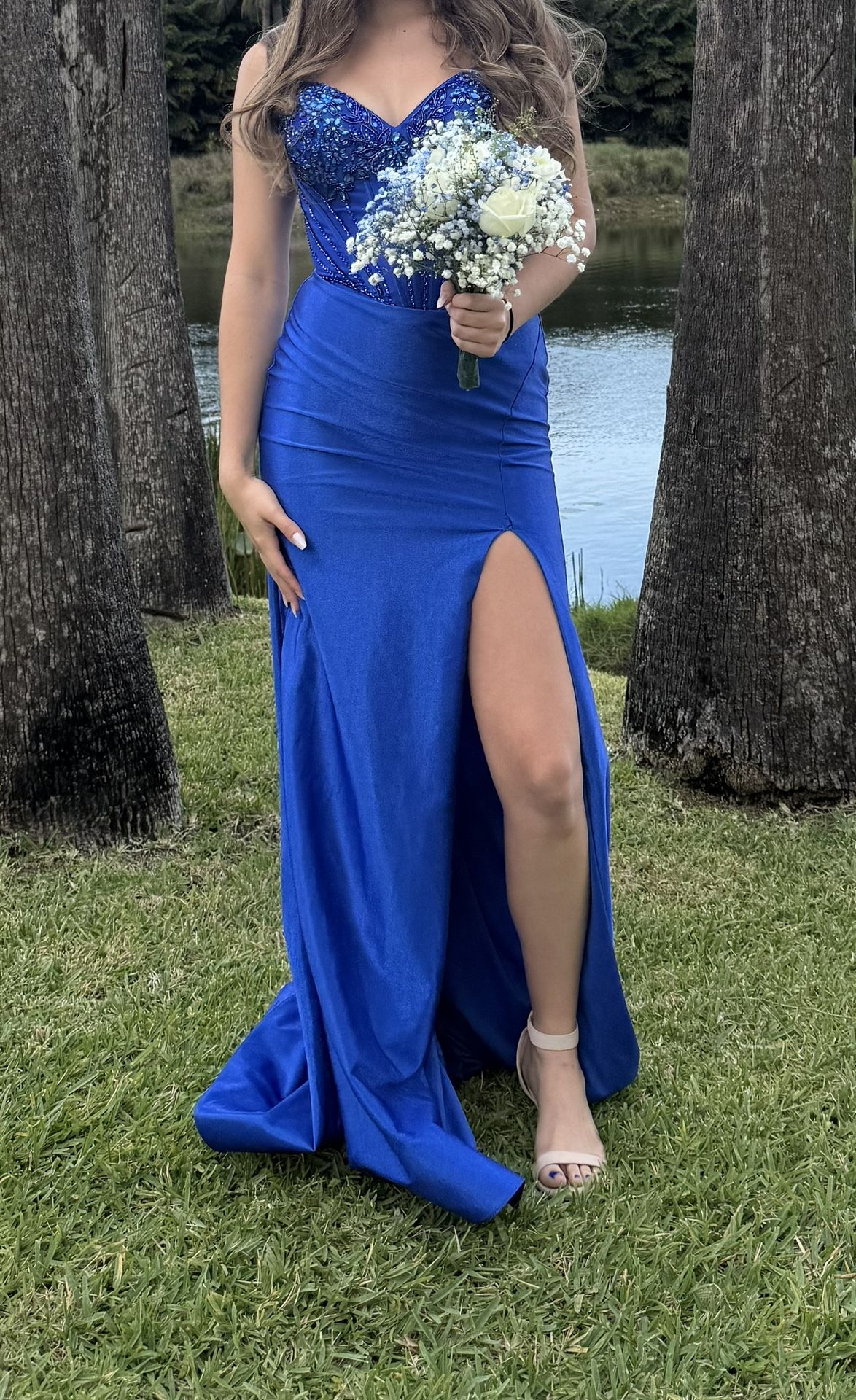Stunning Royal Blue Prom Dress