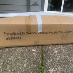  6 1/2 Foot Multicolor Classic Pine Artificial Tree