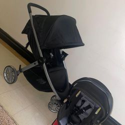 complete stroller from britax. Cruise smooth and safe with the B-Lively & B-Safe Ultra Travel System, featuring all-wheel suspension and a lightweight