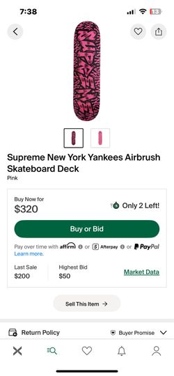 Limited edition supreme New York Yankees airbrush deck (NEW) for