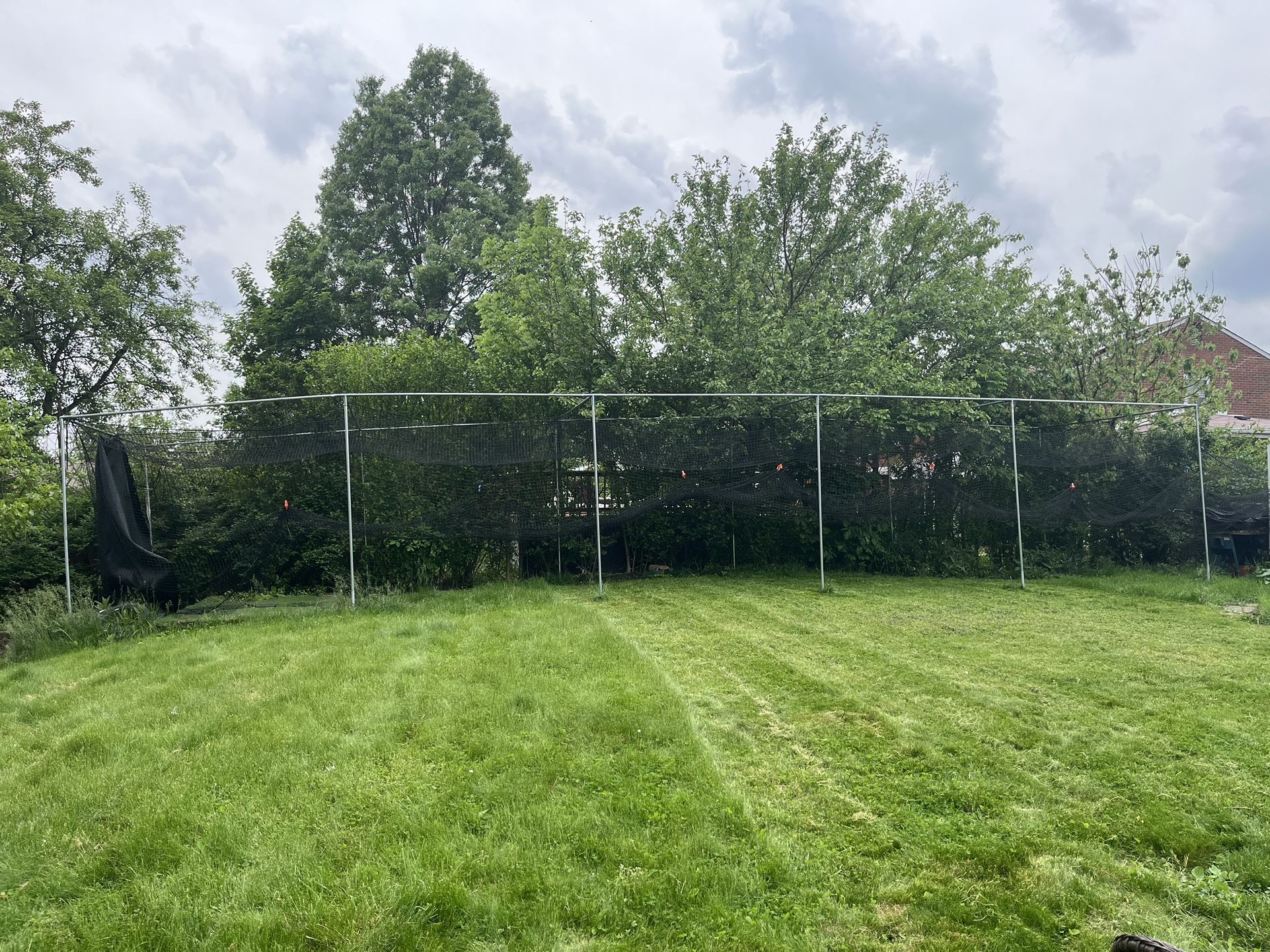 Batting Cage, Frame, Iron Mike Pitching Machine