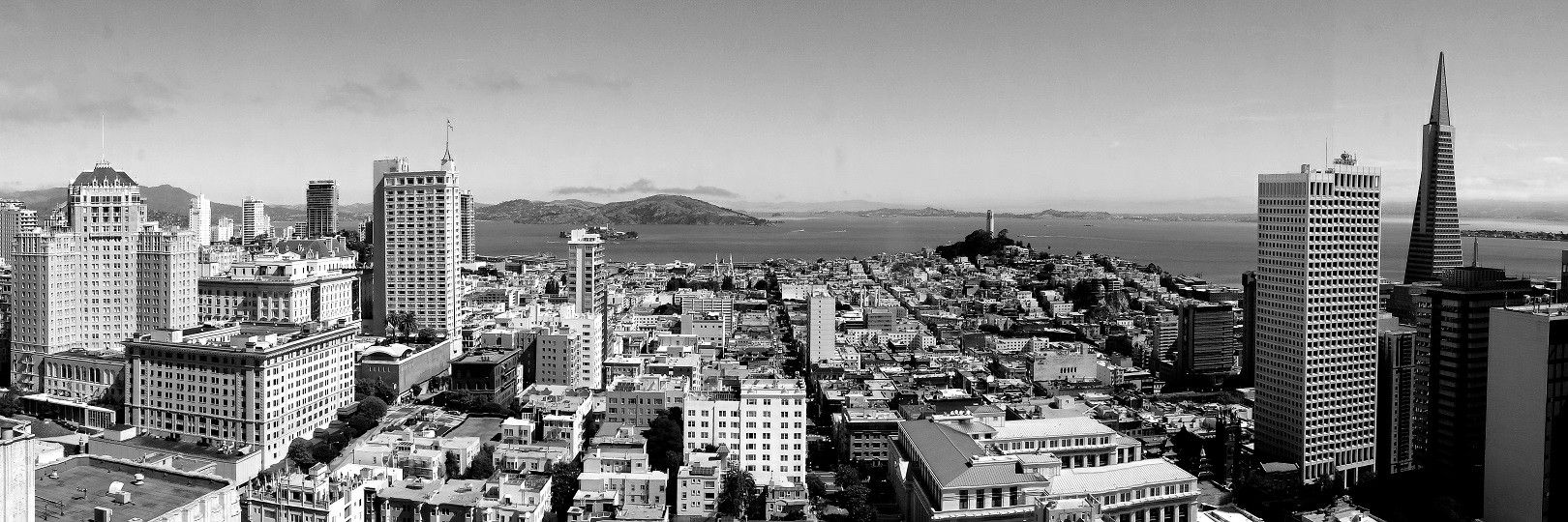 Stylish image of San Francisco skyline