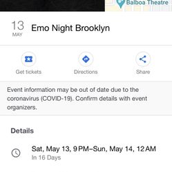 Emo Nite Saturday 4/29