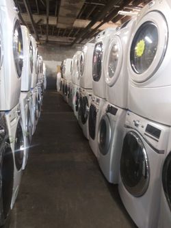 Front load washer and dryer set working perfectly with 4 months warranty from $350 and up