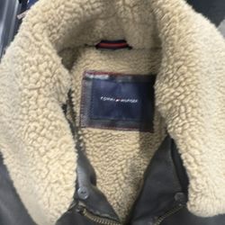 Tommy Hilfiger Leather Jacket (PU – No Hood)