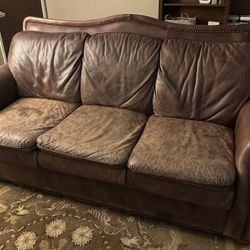 3 Seat Leather Couch