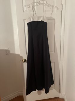 Formal Strapless Gown (Black & White) Youth